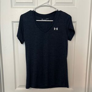 Under Armour Navy Blue Fitted Short Sleeve T-Shirt
